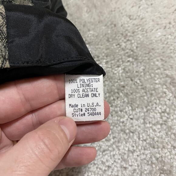 Wah Maker Vest Mens XL Gold Black Floral Brocade Western Frontier Made USA - Picture 4 of 8